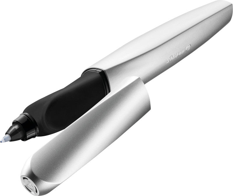 Pelikan Twist – Tintenroller mit Kappe, 0,4 mm, Blau, für Linkshänder