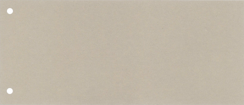 Trennstreifen – 235 × 105 mm, Karton 190 g/m², Grau, 2-fach, für A4 Hoch – 100 Stk., Blauer Engel