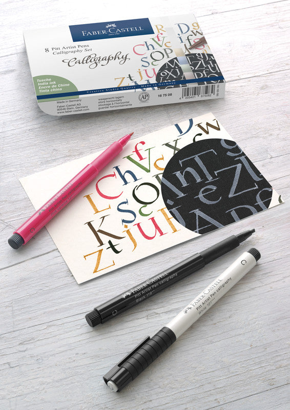 Faber-Castell Filzstifte, wasserfest, 8 Farben