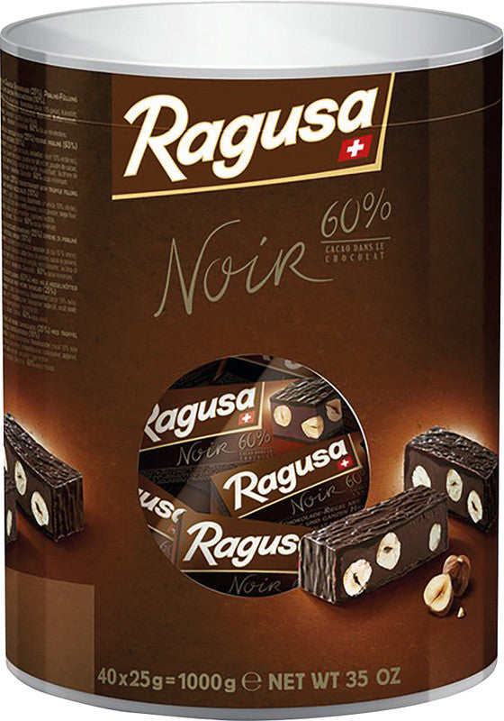 Ragusa Schokoladensnack – Praliné, Haselnuss, Dunkel, 70% Kakao, 1 kg