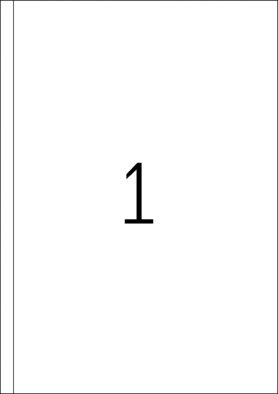 HERMA Schuletiketten – 200 × 297 mm, 100 Stk, 100 Bogen, Papier, permanent haftend