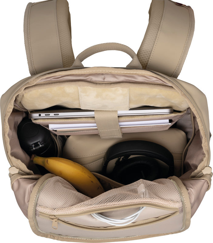 Beckmann Street FLX – Notebook-Rucksack – für 16"-Notebook, 28–33 l, rPET, beige