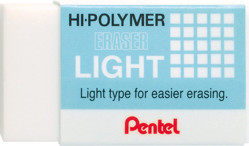 Pentel Radierer – für Bleistifte – 43 × 24,5 × 12,5 mm – Kunststoff – weiss