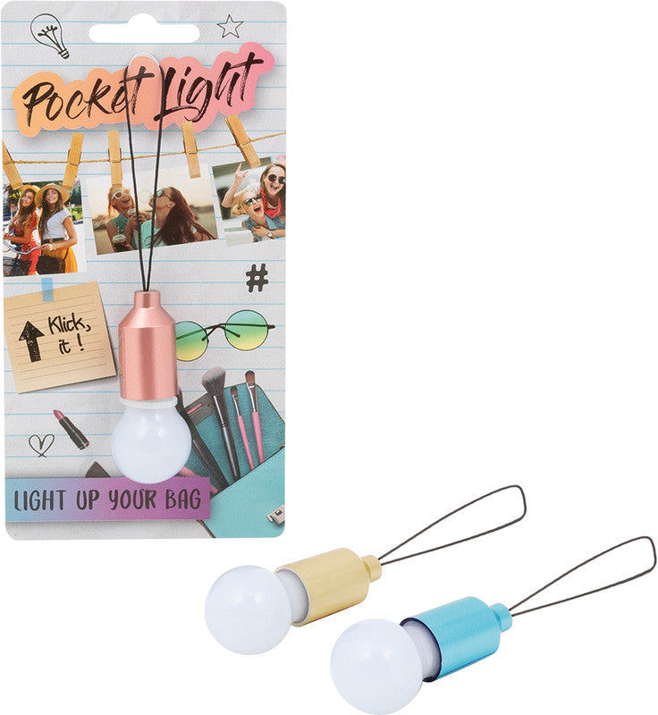 Trendhaus Taschenlampe Pocket Light Festival – batteriebetrieben (3× LR41, mitgeliefert), mit Schlaufe, sortiert