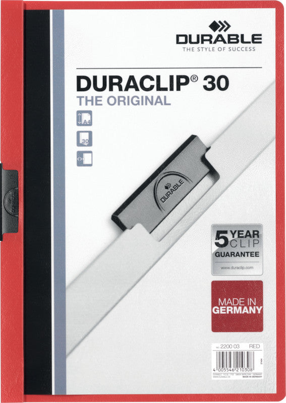 Durable Unterschriftenmappe – A4, rot, Kunststoff