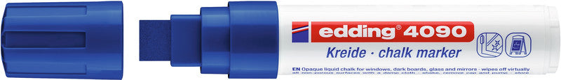 Edding Kreidemarker 4090 – Keilspitze, 4–15 mm – Blau