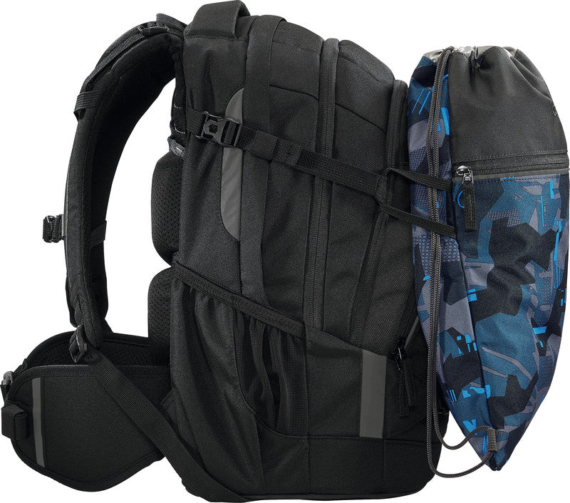 Coocazoo Sportbeutel – 10 l, Motiv Blue Craft, wasserabweisend, 34 × 43 cm