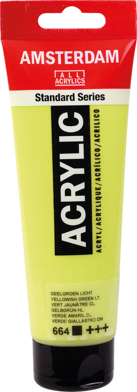 Royal Talens Amsterdam – Acrylic Standard – Acrylfarbe – Hellgelbgrün, 120 ml