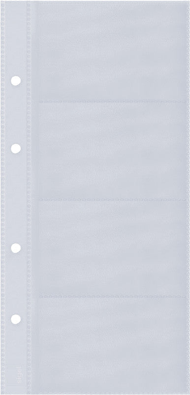 Sigel Visitenkartenalbum – Kunststoff, schwarz, 147×44×265 mm