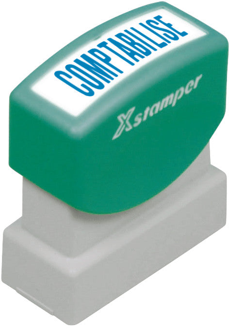 X-Stamper Motivstempel – Motiv: Comptabilisé, Kunststoff, 13 × 42 mm