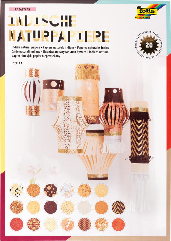 Folia Motivblock, Rajasthan – A4 – 50–175 g/m² – mehrfarbig – 20 Blatt