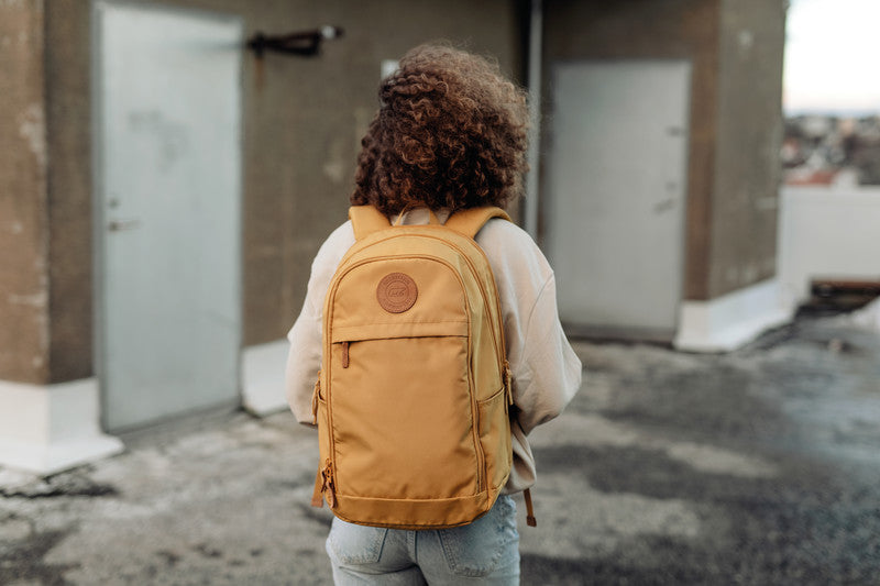 Beckmann Urban Rucksack – Gelb – 30 l – 70% recycelter Anteil