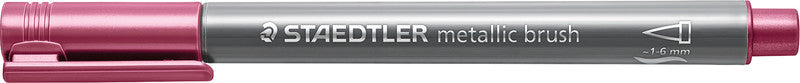 Staedtler Pinselstift – metallic, farbig sortiert, 10er-Pack, Pinselspitze, leicht abwischbar