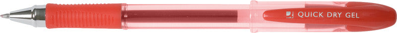 Q-CONNECT Delta Gel Gelschreiber – rot, 0,7 mm, Kappe