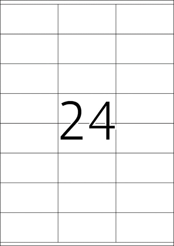 HERMA Etiketten auf Bogen, 70 mm × 36 mm, weiss, Papier, permanent, 500 Blatt