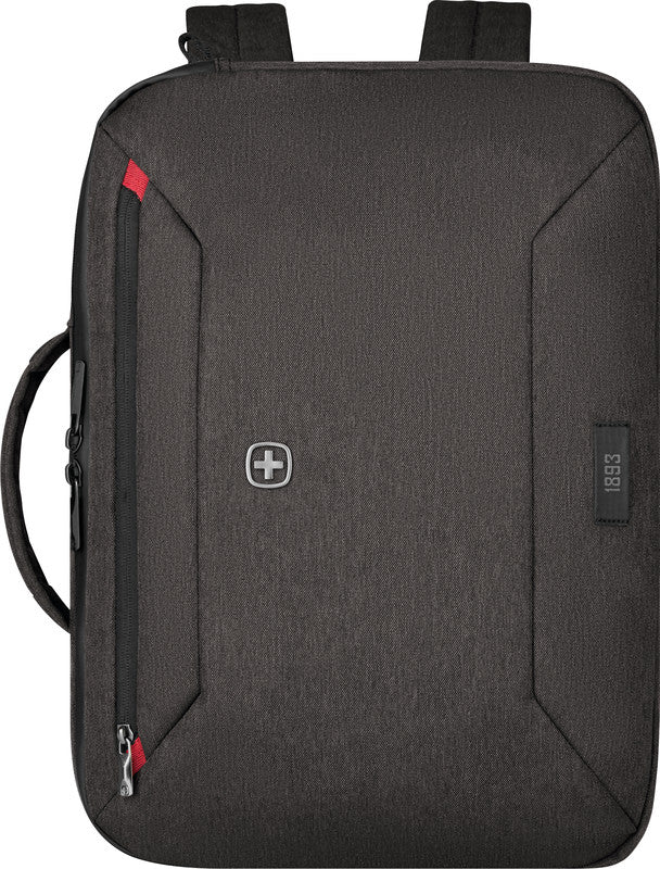 Wenger/SwissGear Wenger MX Commute Notebook-Tasche – für Notebooks bis 16", 20 l, Aufsteckfunktion, Polyester, grau