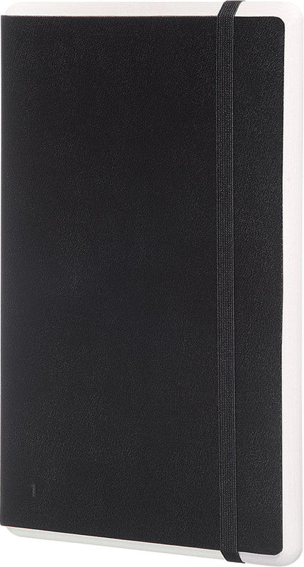 Moleskine Notizbuch, blanko, Leimbindung, Hardcover, 176 Seiten, 100 g/m² – schwarz, für Moleskine Notes App