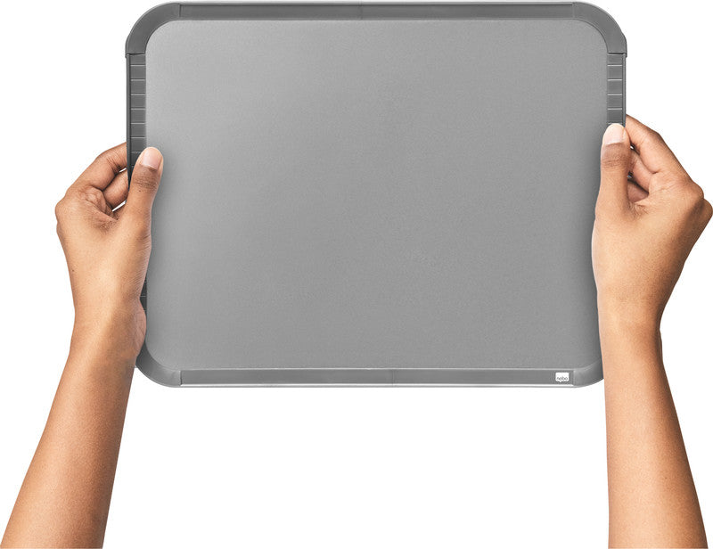 Nobo Whiteboard – 22 × 28 cm, magnetisch, Kunststoffrahmen, silber, Wandmontage