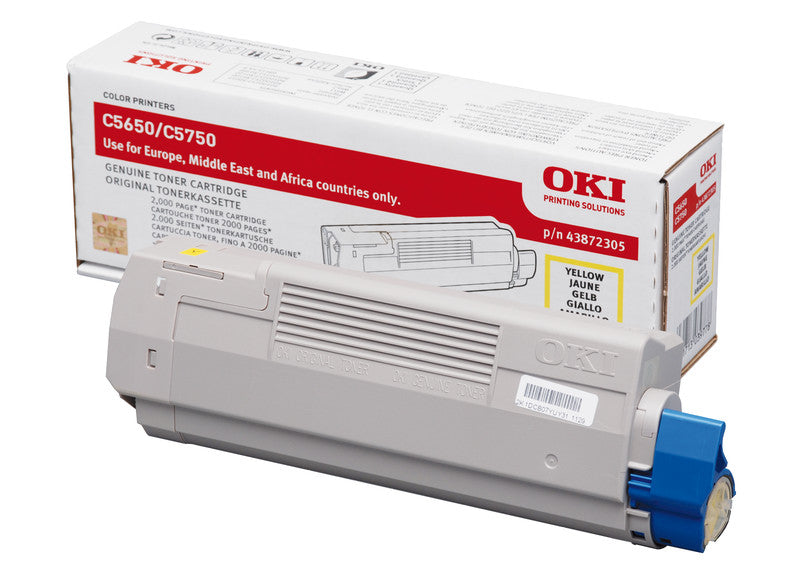 OKI Toner – gelb, 2000 Seiten