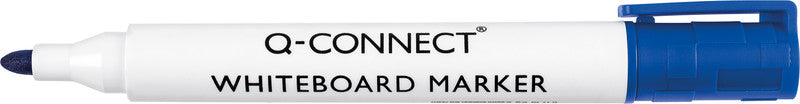 Q-CONNECT Whiteboard-Marker – Rundspitze 2 mm – Blau – Trocken abwischbar