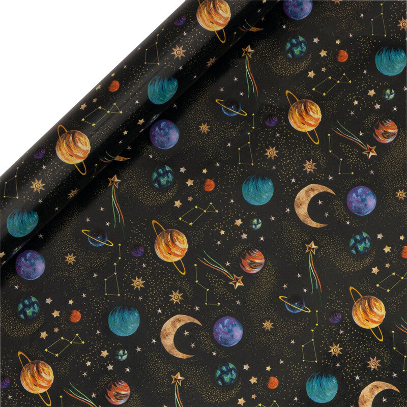 Glick Geschenkpapier-Rolle – Celestial Glow, 70 cm × 4 m, 80 g/m²
