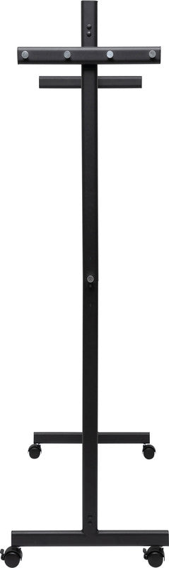 MAUL Garderobenständer Samba – Metall, Schwarz, 172,5 cm, 10 Haken, mit Rollen