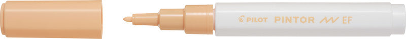Pilot Pigmentmarker Pintor – Rundspitze 0,5-0,7 mm – Pastellorange – Für dunkles Papier geeignet