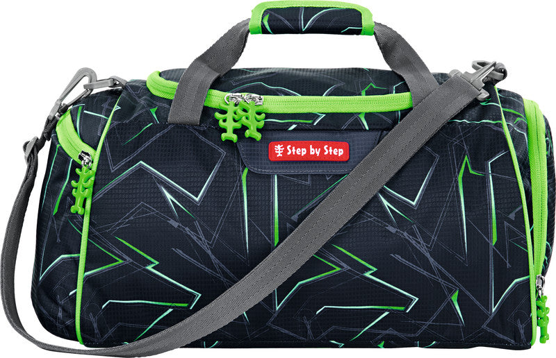 Step by Step Sporttasche CLOUD – 13 l, Motiv Ninja Kimo, mit Schultergurt, wasserabweisend, 38 × 20 × 23 cm