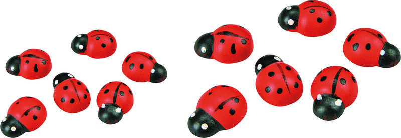 Stafil Sticker – Marienkäfer – rot – Ø 22 mm