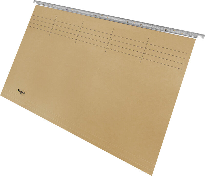 Biella Hängeordner für Folio – Karton, Olivgrün, 375 × 260 mm, mit Vordruck