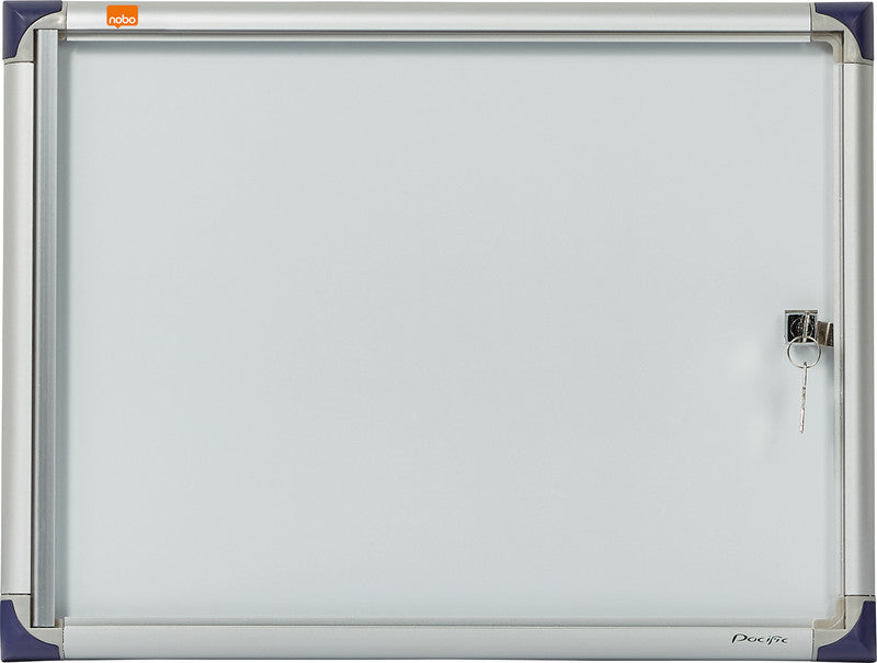 Nobo Schaukasten, 2 × A4 – Aluminium, Acrylglas, abschliessbar, 38,5 × 50,5 × 2,5 cm