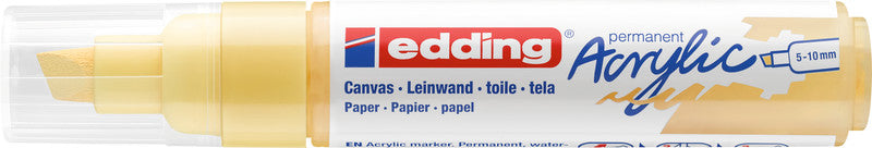 Edding Acrylmarker für Permanentmarker – Pastellgelb