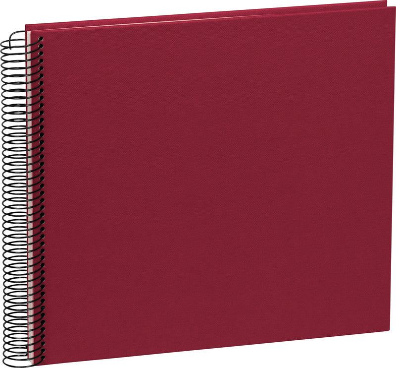 Semikolon Fotoalbum – 230 × 223 mm, Bordeaux, Spiralbindung, Textil