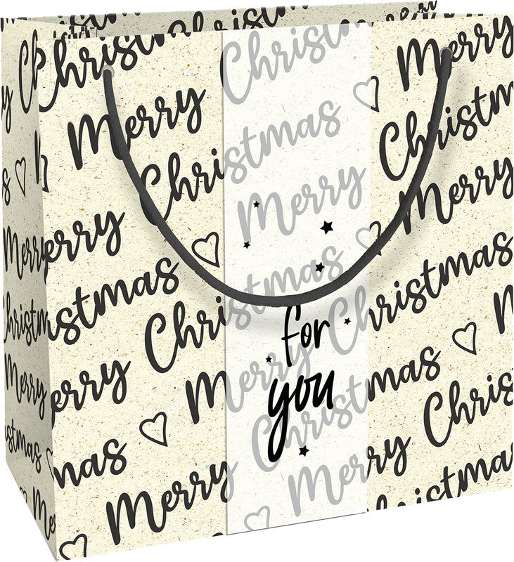 Braun + company Tragetasche – Christmas Allover – Aus Papier – 200 × 210 × 80 mm