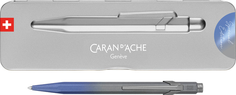 Caran d-Ache Caran d'Ache Kugelschreiber – sturmblau, Aluminium