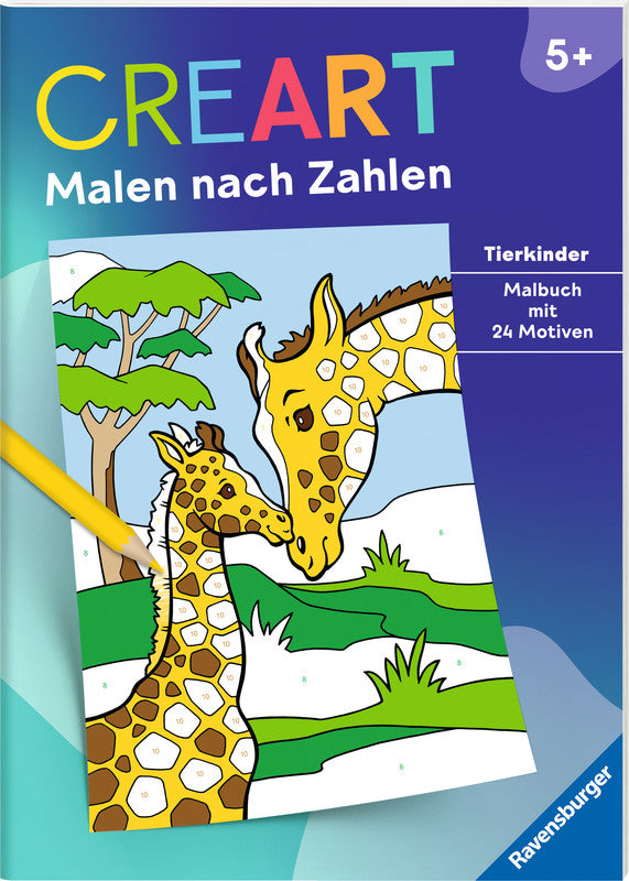 Ravensburger Malen nach Zahlen Malbuch, Karton, 21 × 29,5 cm, mehrfarbig, ab 5 Jahren