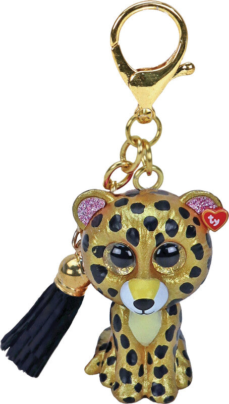 Ty Schlüsselanhänger – Plüsch, H 100–120 mm, assortiert, Motive "Panda, Einhorn, Eule, Leopard"