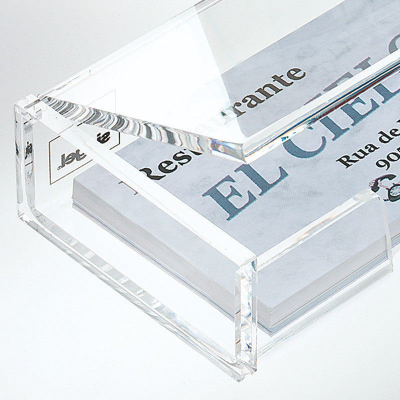 Sigel Stiftschlaufe – Acryl, Transparent, 100 × 30 mm – für Visitenkarten bis 90 × 58 mm