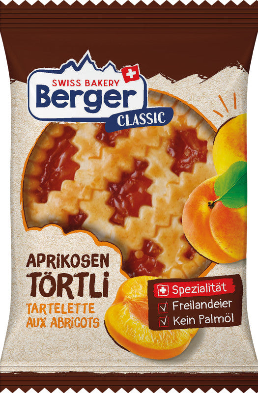 Berger Aprikosentörtli – Gebäck, 74 g