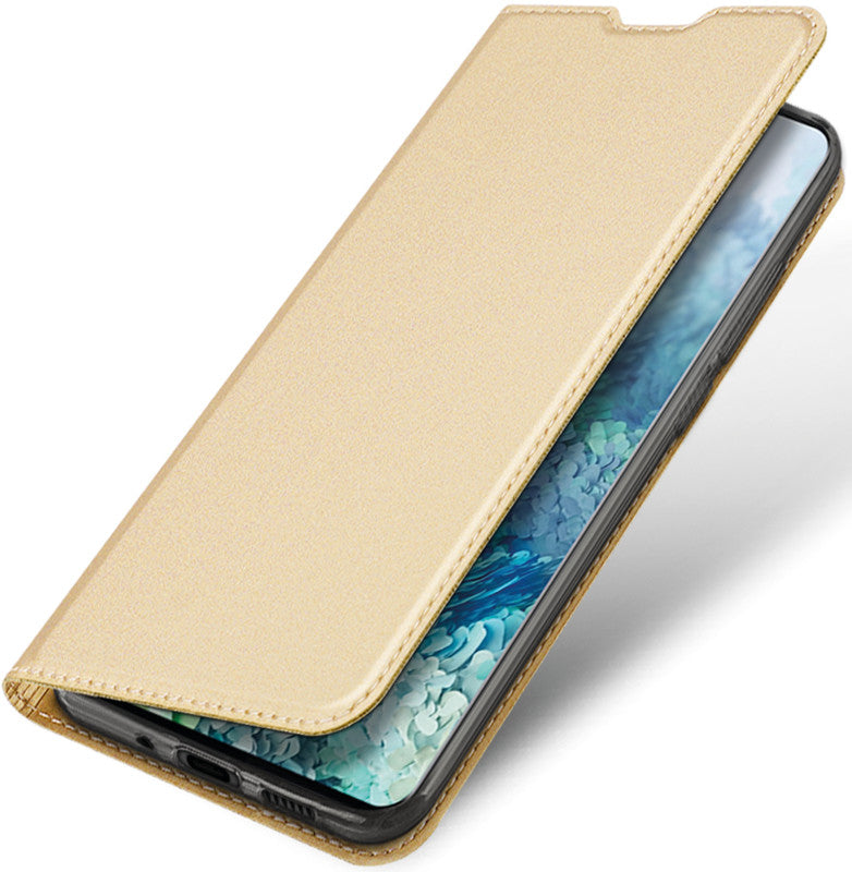 Dux Ducis Booklet-Hülle Skin Pro – für Samsung Galaxy S20 – gold – Kunstleder, mit Kartenfach