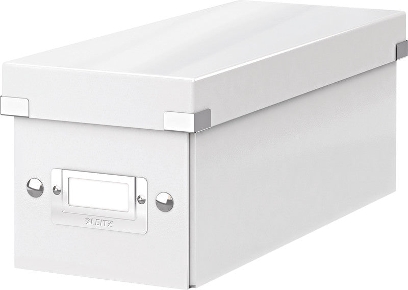 Leitz Aufbewahrungsbox – 160 Disks, Hartplatte, Weiss, 143 × 352 × 136 mm