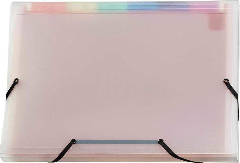 Kolma Sammelmappe für A4, Kunststoff, mehrfarbig, mit Gummizug
