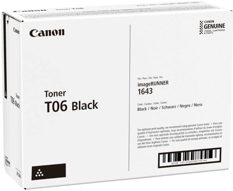 Canon Toner T06-BK – schwarz, 20500 Seiten