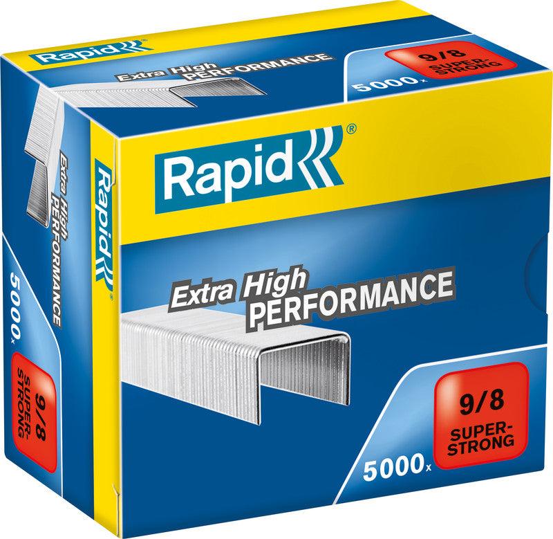 Rapid Heftklammern – für HD9, HD49, HD70 und andere – 8 mm – Metall, silber – 5000 Stück