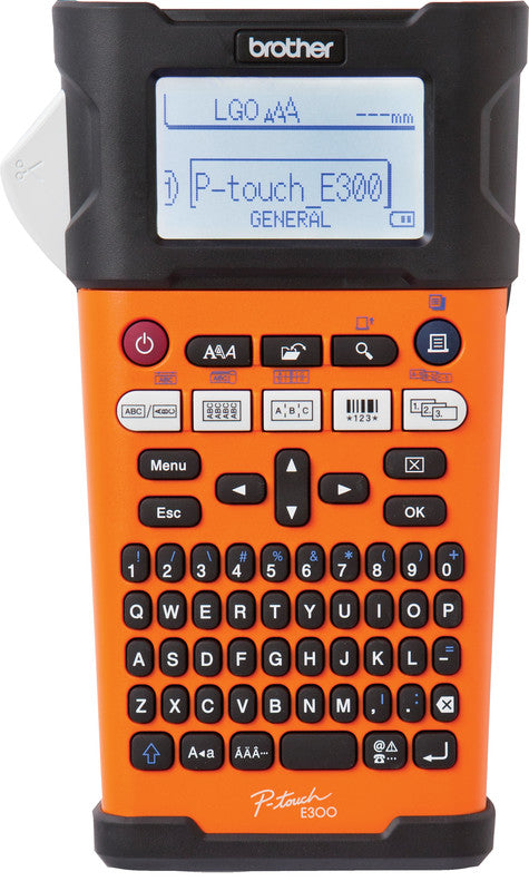 Brother E300VP – Beschriftungsgerät für TZe-Bänder 3,5–18 mm, 20 mm/s