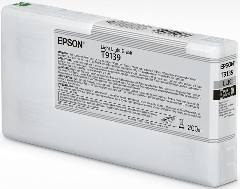 Epson Tintenpatrone T9139, Schwarz, 200 ml – für Inkjetdrucker/Multifunktionsgeräte