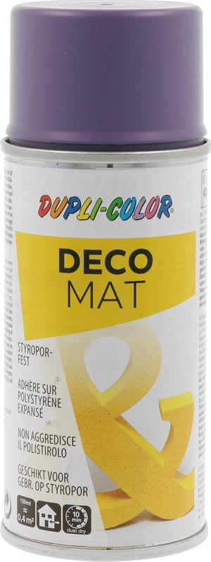Dupli-color Deco Mat – Farbspray – Blaulila, Matt, 150 ml, für Styropor, Metall & Holz