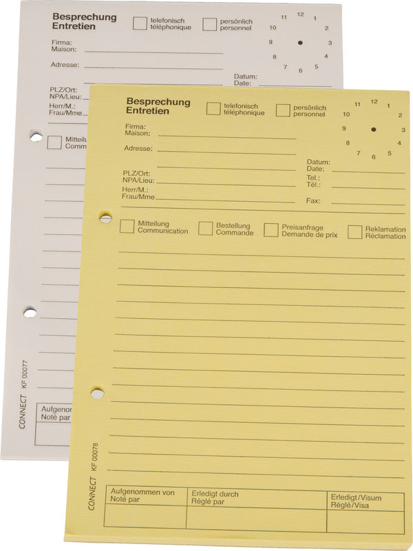 Q-CONNECT Formularblock – mehrsprachig, 80 Blatt, A5