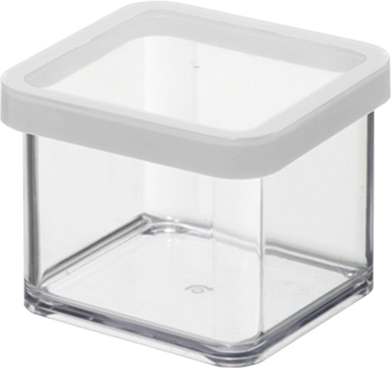 Rotho Vorratsdose Loft – 0,5 l – rechteckig – Kunststoff – transparent – 10 × 7 × 10 cm