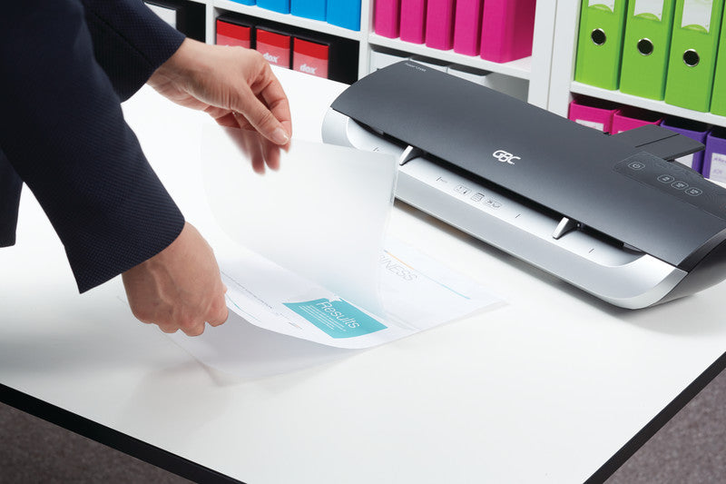 GBC Fusion 3100L Laminiergerät A3 – 2-Rollen, 75–175 µm, 1 Min. Aufheizzeit, 800 mm/min, schwarz